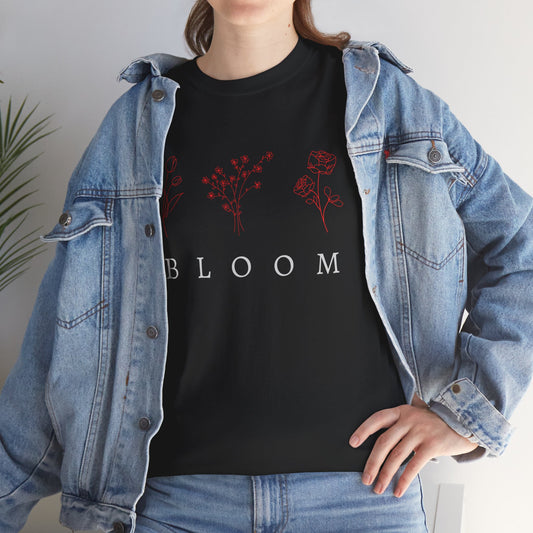 Let Yourself Bloom Heavy Cotton girls T-Shirt